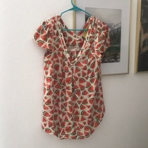 Anthropologie watermelon top